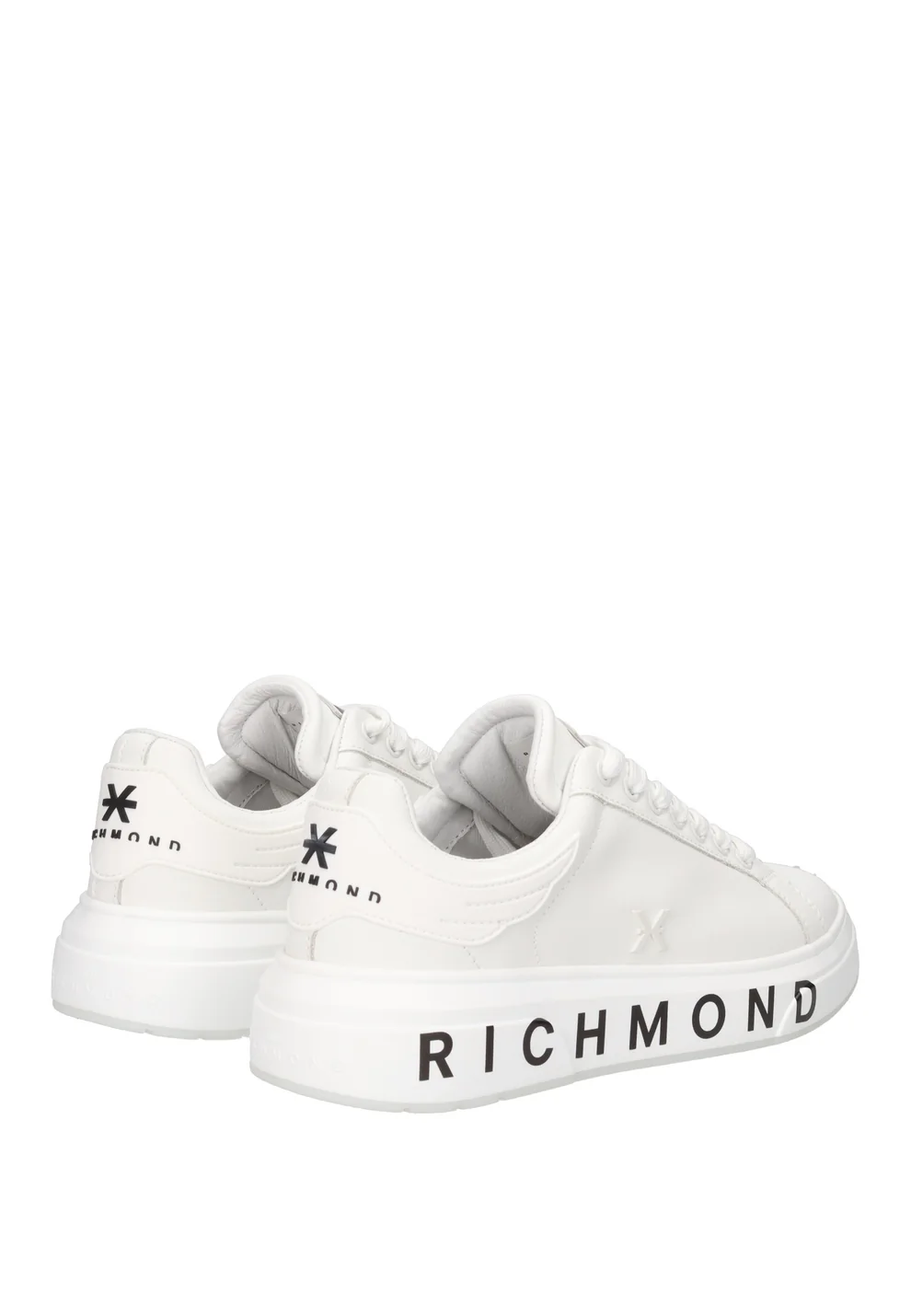 John Richmond sneakers uomo in pelle stampa logo bianco 31016 A John RICHMOND