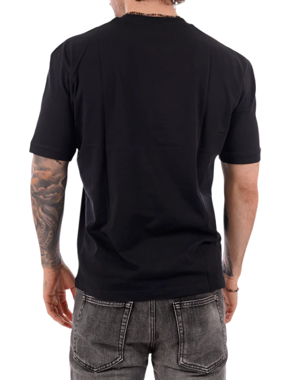 Blauer T-shirt uomo con patch logato nero 26SBLUH02068-007439 999 BLAUER
