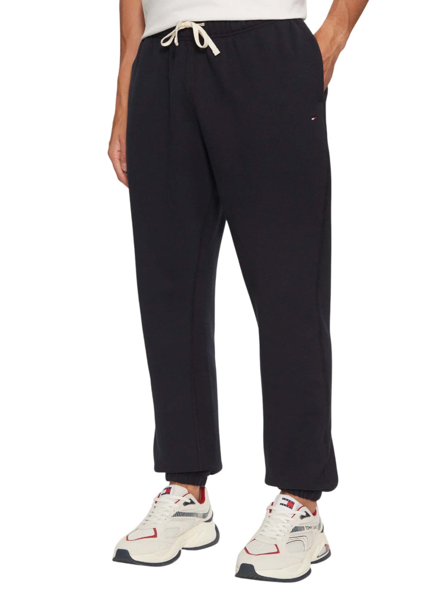 Tommy Hilfiger pantaloni joggers Essential uomo nero MW0MW37231 BDS Tommy Hilfiger