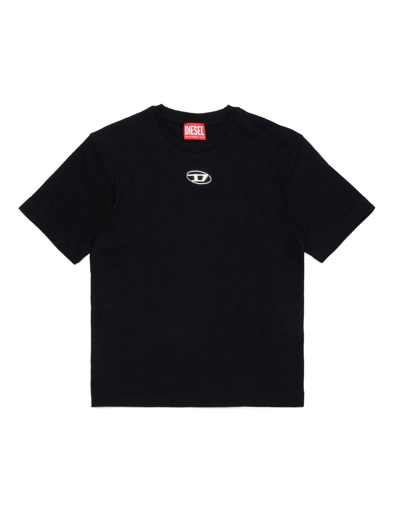 Diesel T-shirt manica corta Tmarcus con logo iconico nero J02022-00YI9 K900 DIESEL
