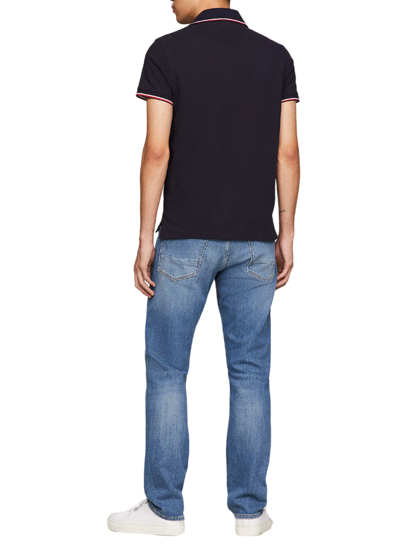 Tommy Hilfiger polo manica corta 1985 slim fit blu MW0MW30750 DW5 Tommy Hilfiger