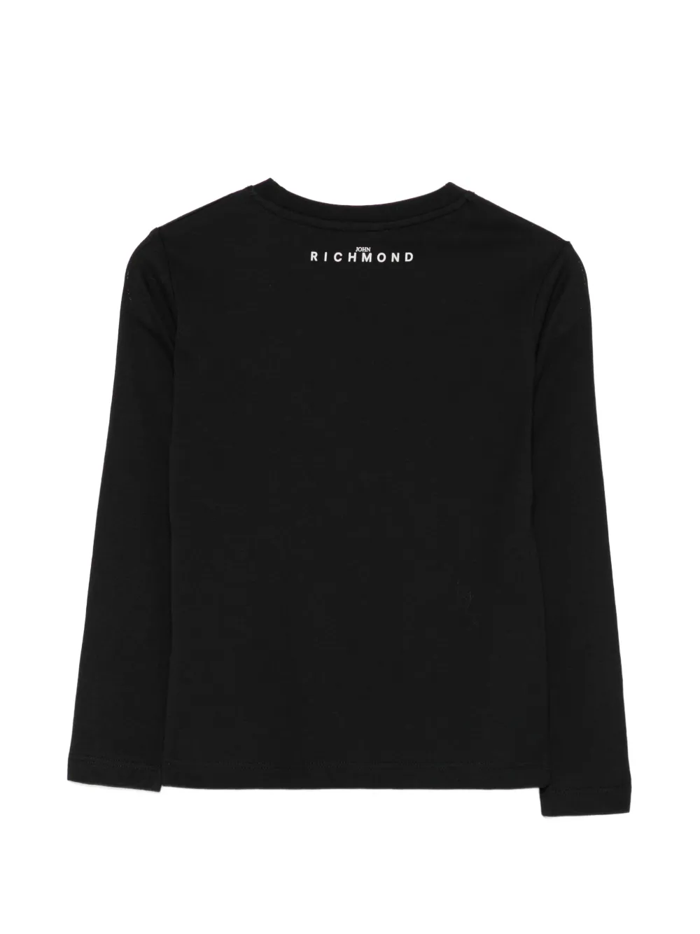John Richmond T-shirt manica lunga bambino con logo nero RBP26021TS BLACK John RICHMOND