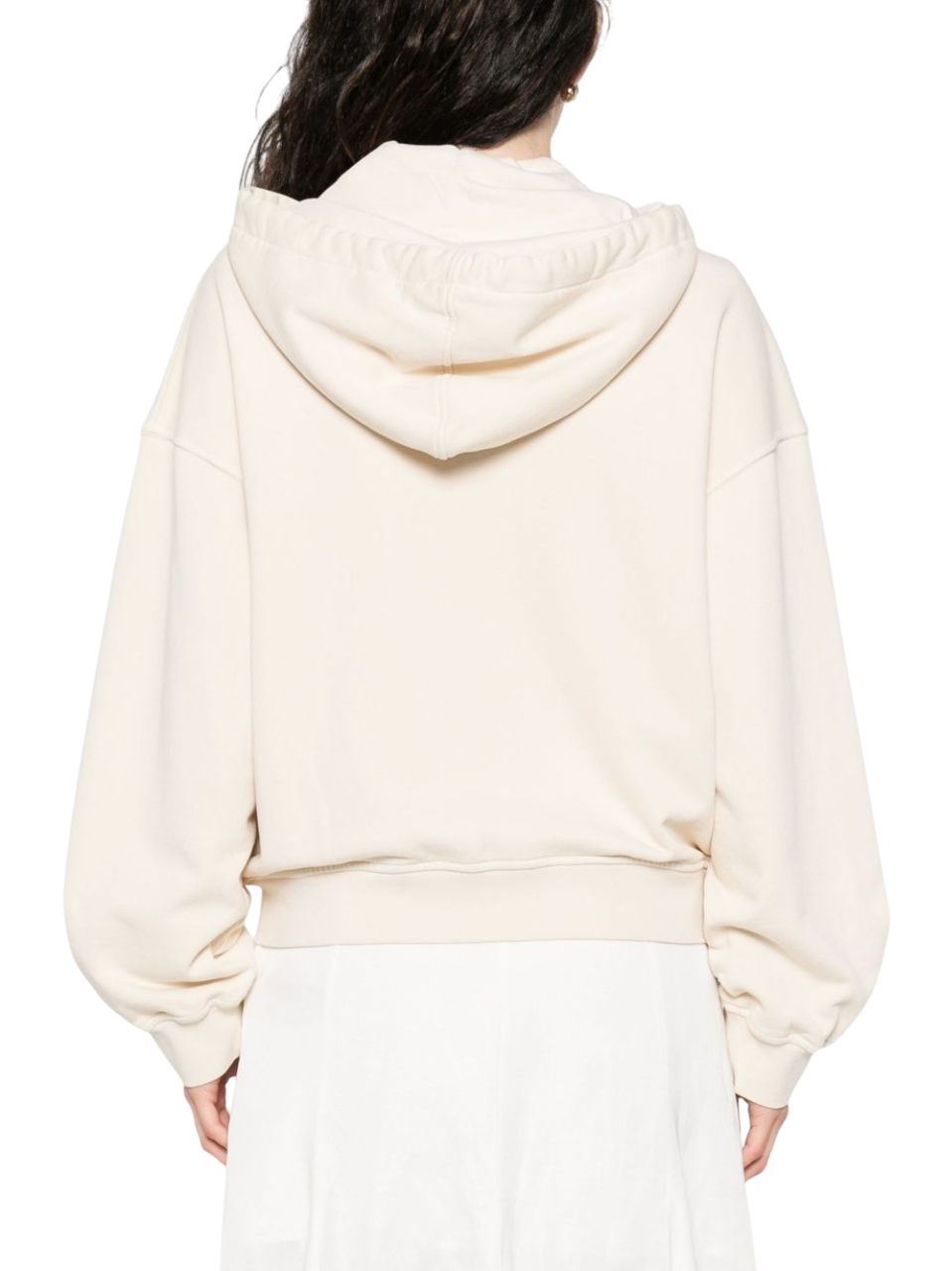 Pinko felpa Malizioso con cappuccio e zip beige 105509-A2RB C03 PINKO