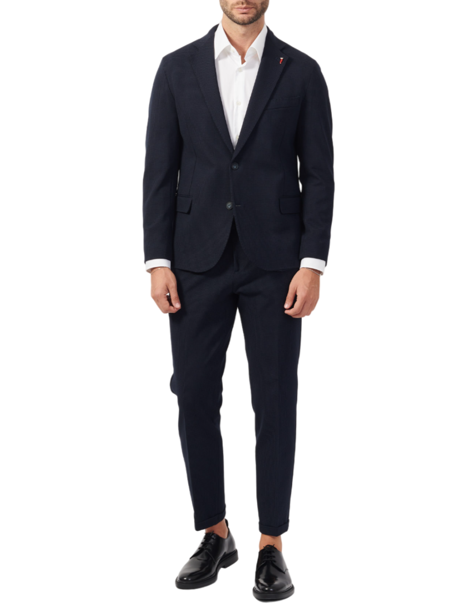 Mulish completo giacca monopetto e pantaloni con motivo puntinato nero ANDROMEDA-ABS990 NERO MULISH