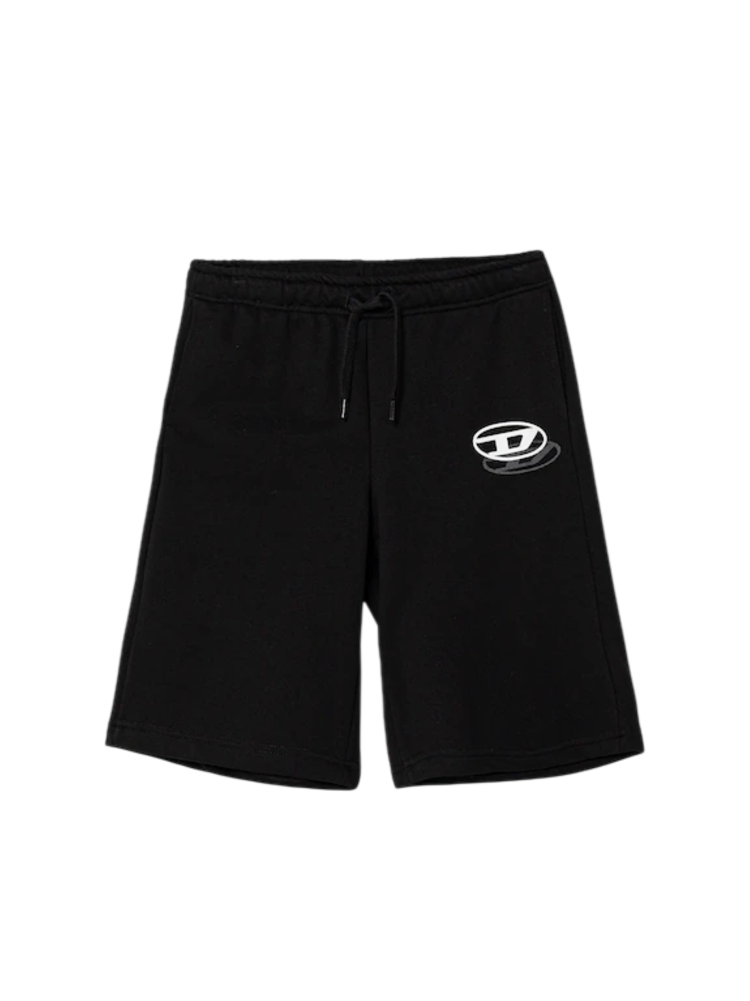 Diesel bermuda bambino in felpa con logo nero J02683-KYAZ3 K900 DIESEL