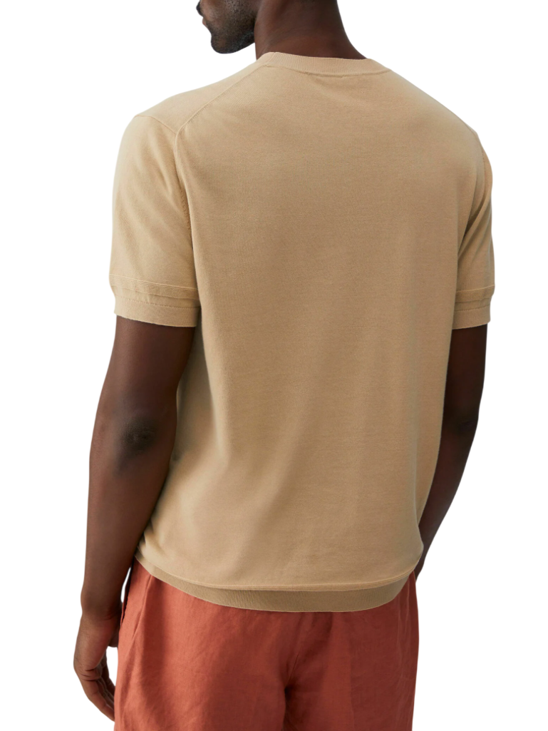 Liu Jo maglia uomo manica corta in cotone beige QA6081MA71P 51307 LIU JO