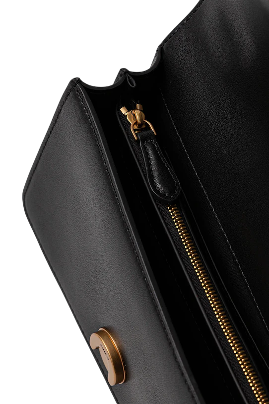 Pinko borsa a tracolla Love Bag One Mini nero oro 105856-A0F1 Z99Q PINKO
