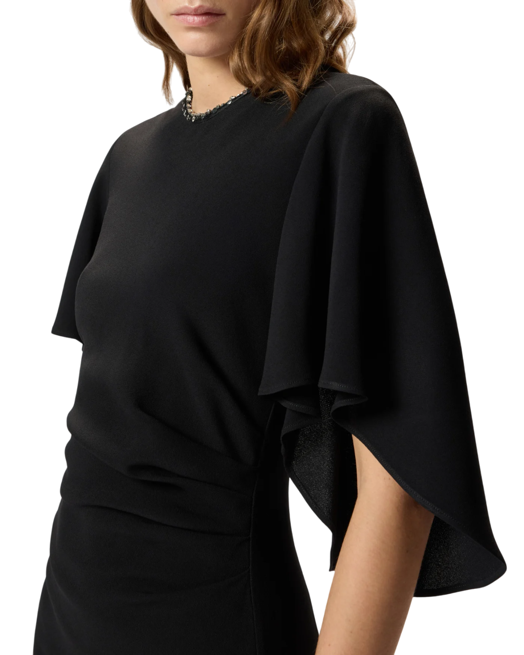 Pinko abito midi Scopone con dettagli gioiello nero 105583-A2Q2 Z99 PINKO
