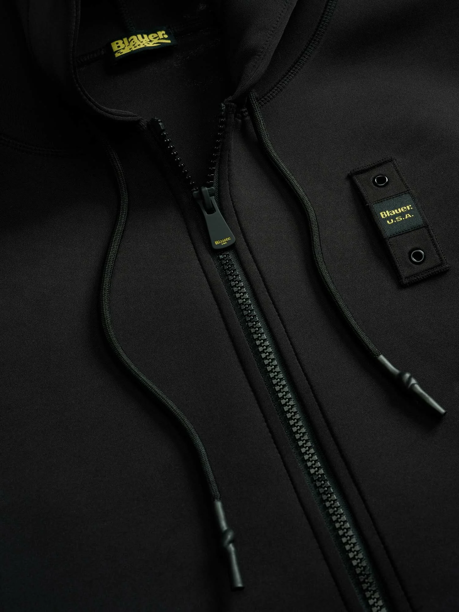Blauer felpa con zip uomo Colby nero 25WBLUF02093-004745 999 BLAUER