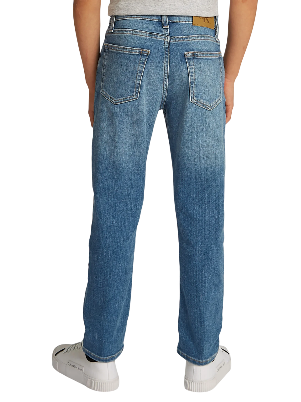 Calvin Klein Jeans jeans Dad bambino lavaggio blu IB0IB02306 1A4 Calvin Klein Jeans