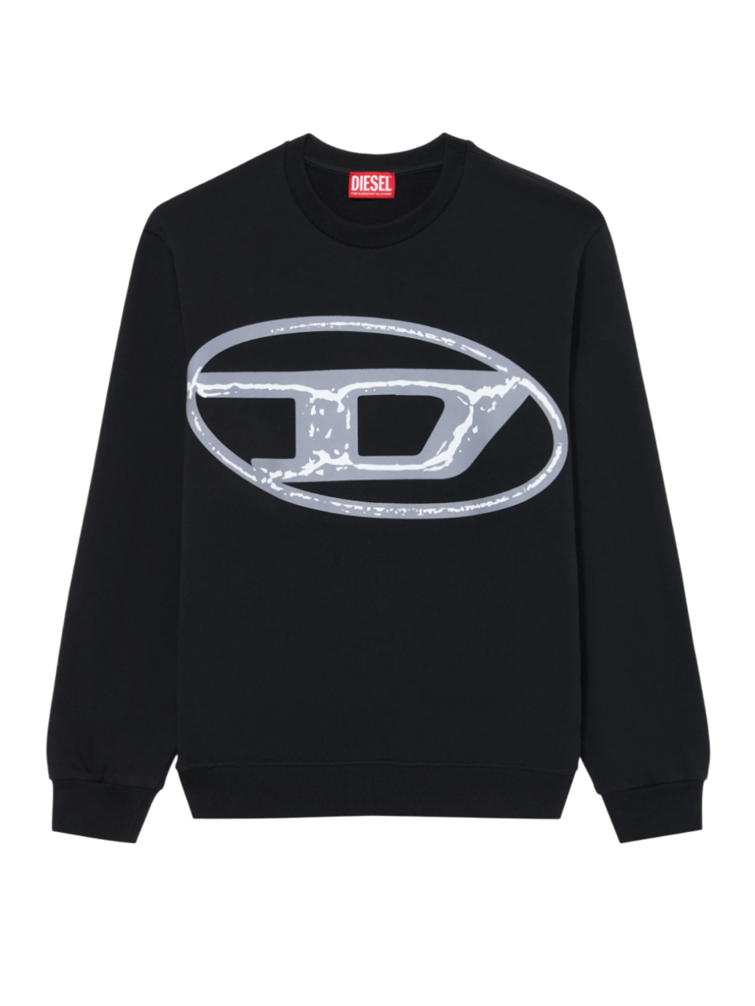 Diesel felpa Sbonnie con maxi logo nero J02488-KYAQK K900 DIESEL