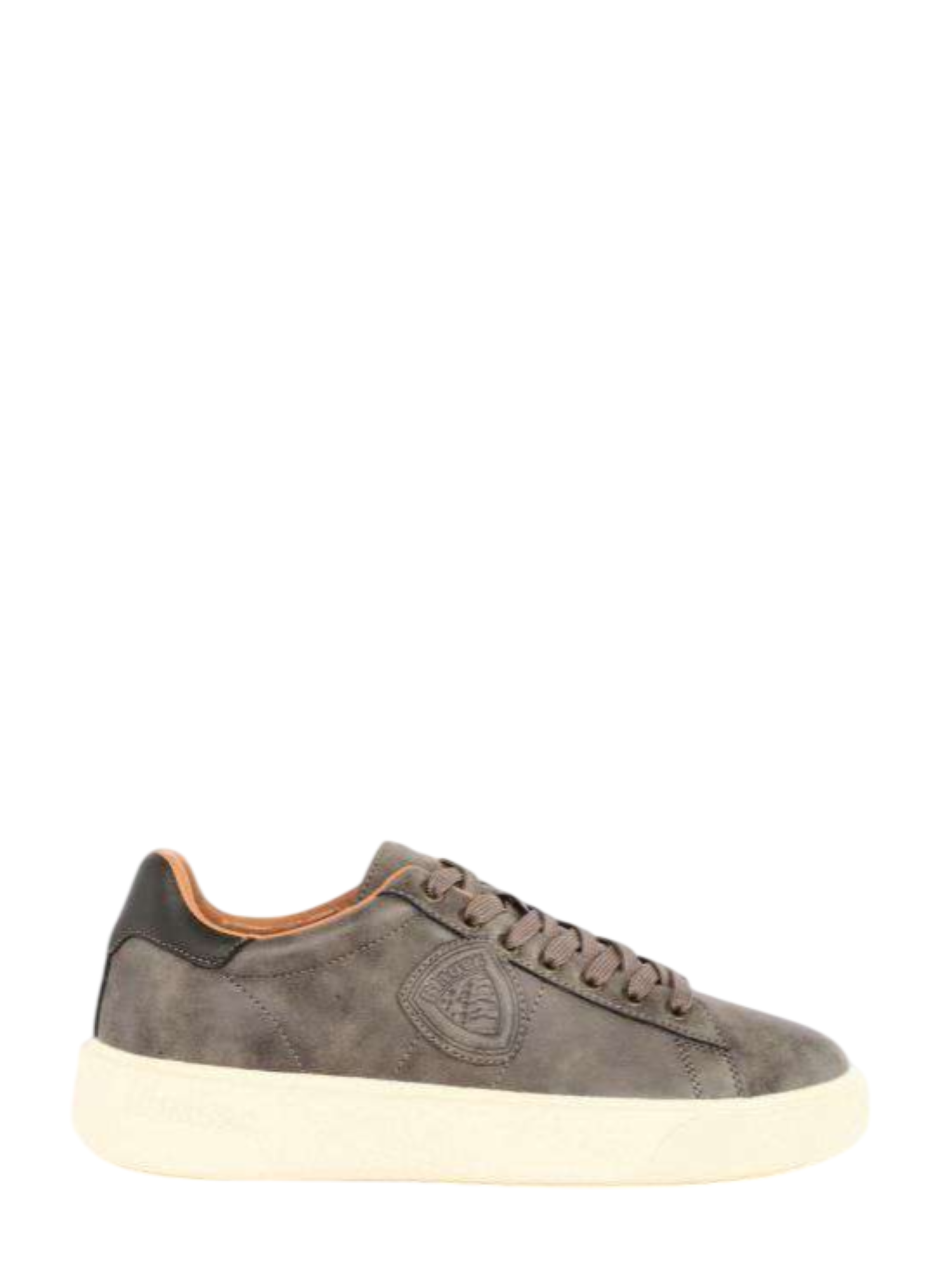 Blauer sneakers uomo Buck in ecopelle tortora F5BUCK01-NUB TAU-MIL BLAUER