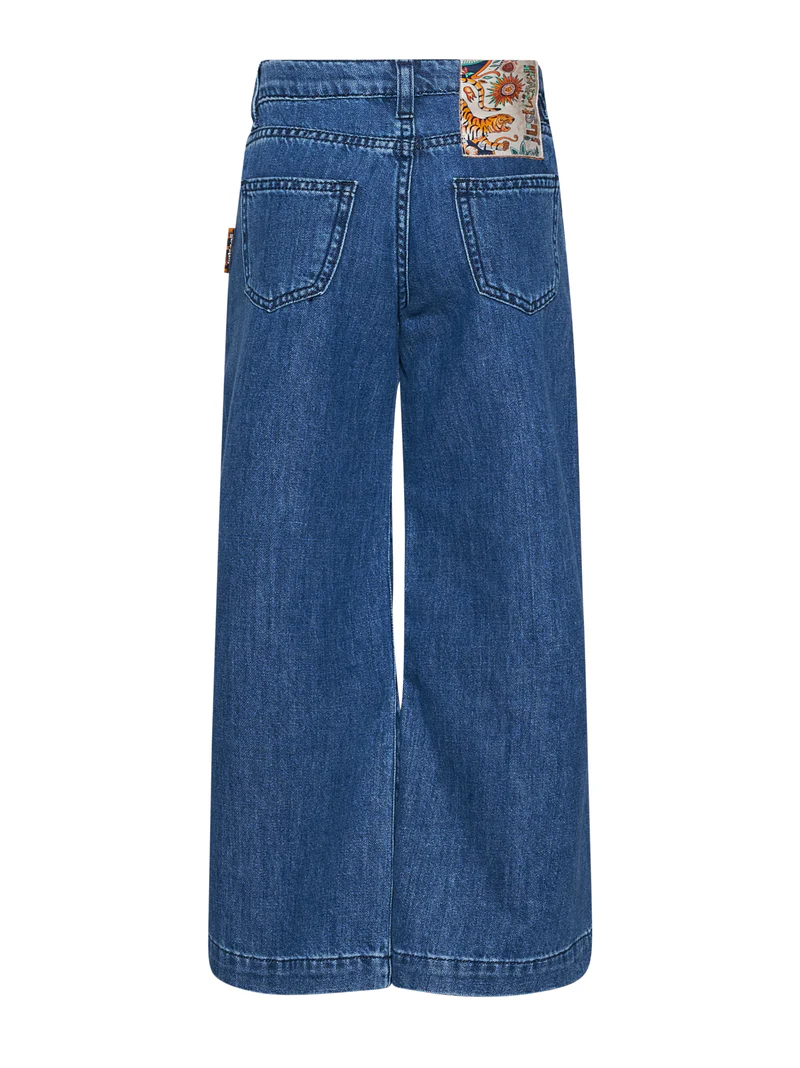 Just Cavalli jeans palazzo bambina Markay lavaggio blu JGP26137JE DENIM BLUE MEDIUM JUST CAVALLI