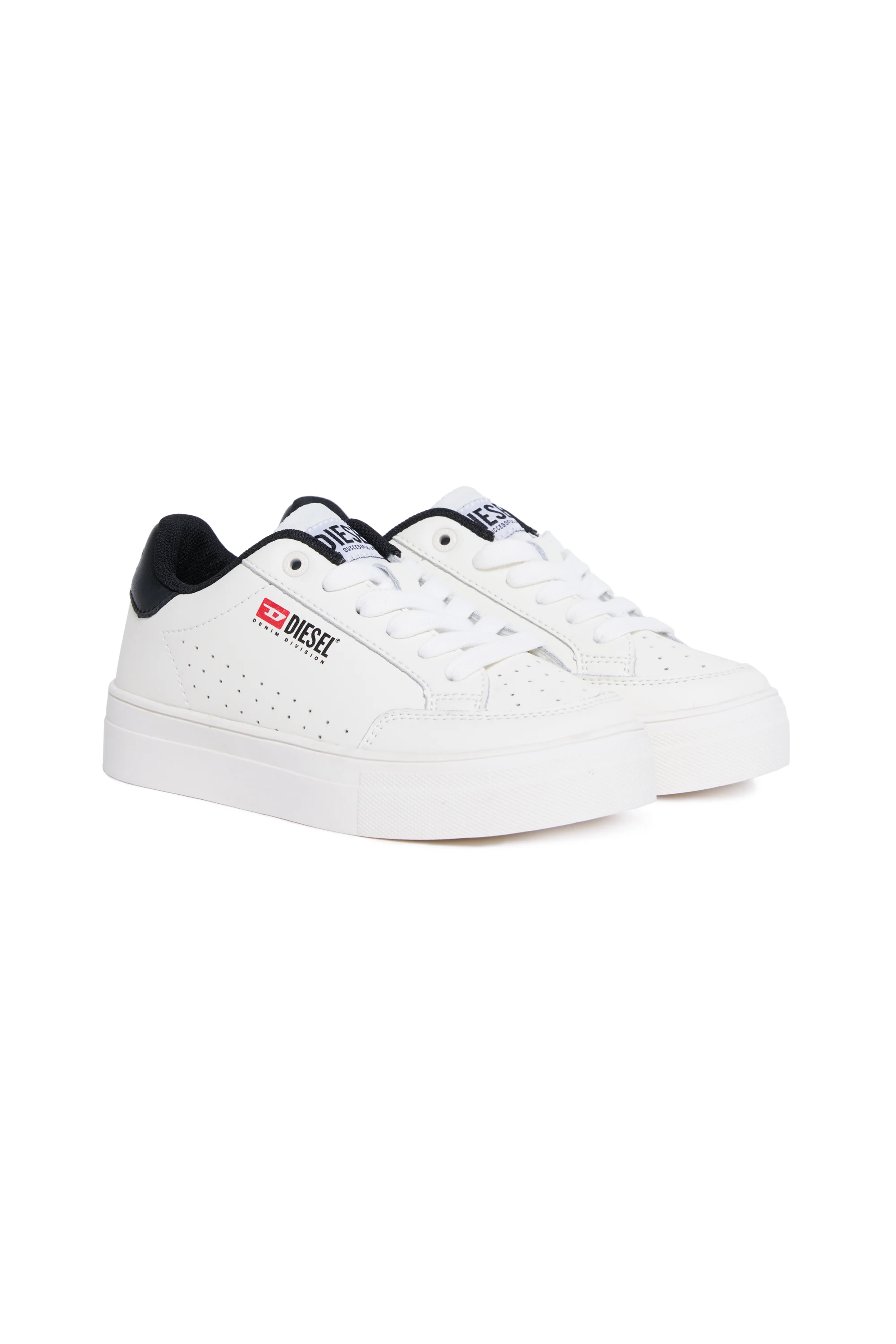 Diesel sneakers in pelle con logo iconico bianco BC0562-P6325 H1527 DIESEL
