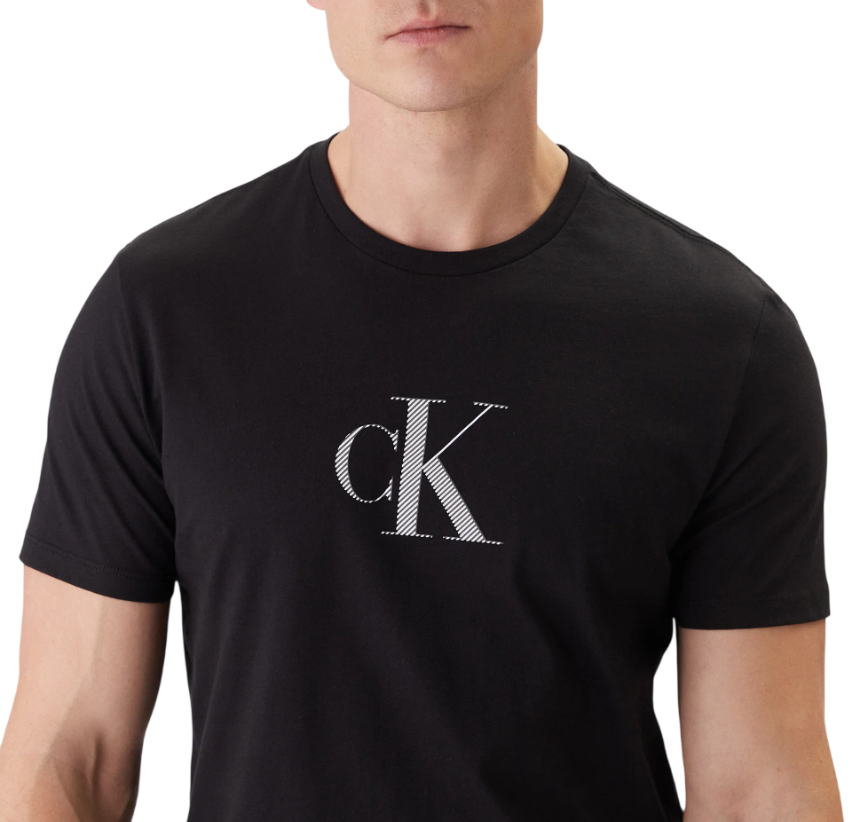 Calvin Klein T-shirt uomo manica corta con logo nero LV04RF853G UB1 Calvin Klein