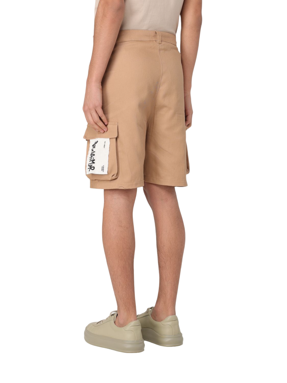 Disclaimer bermuda cargo in twill di cotone cammello 55028 CAMMELLO DISCLAIMER