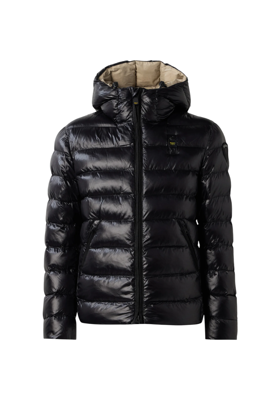 Blauer piumino trapuntato Adams con cappuccio nero 25WBLUC02079-005958 999EI BLAUER