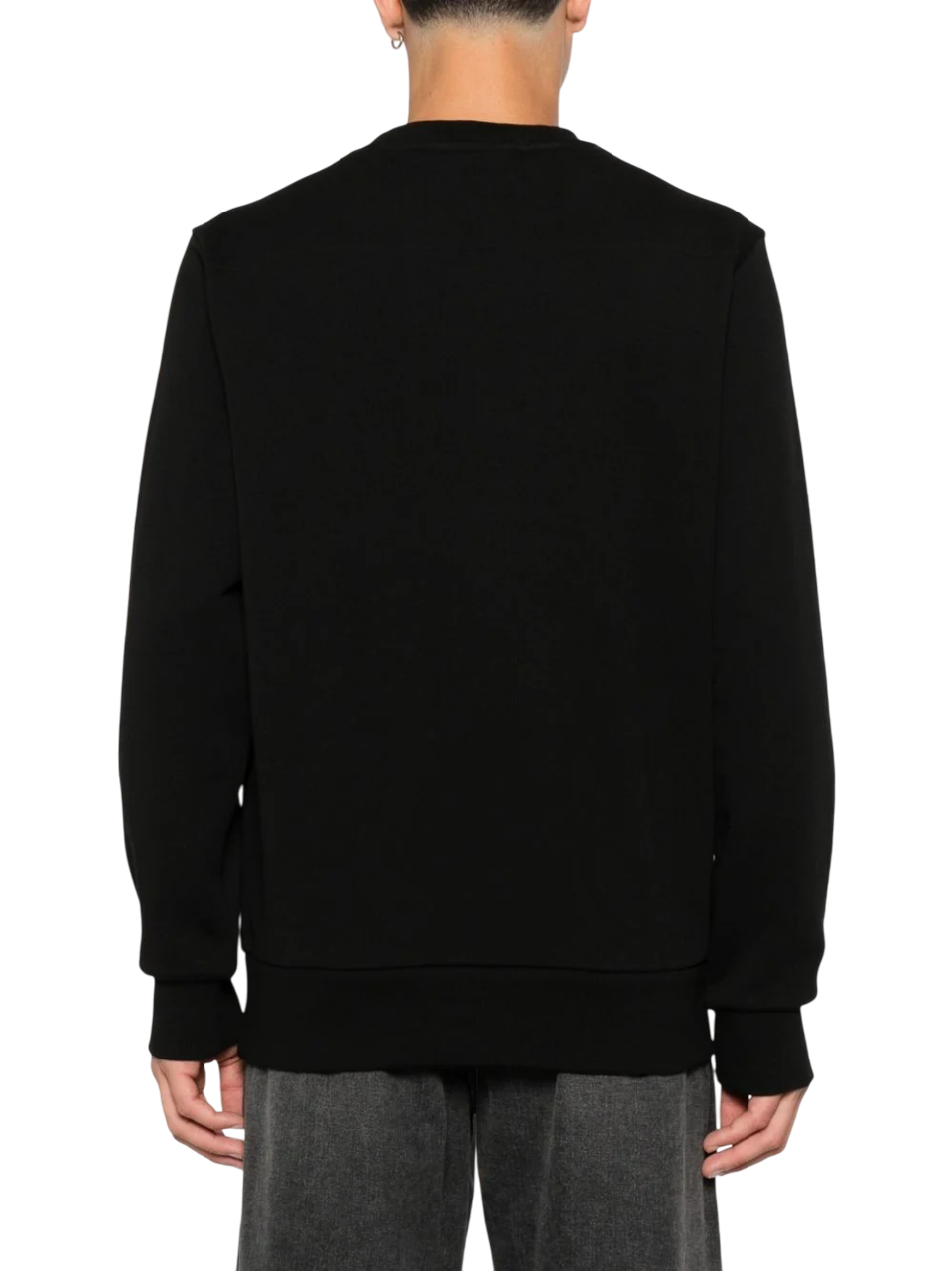 John Richmond felpa uomo con logo nero UMA25067FE BLACK John RICHMOND