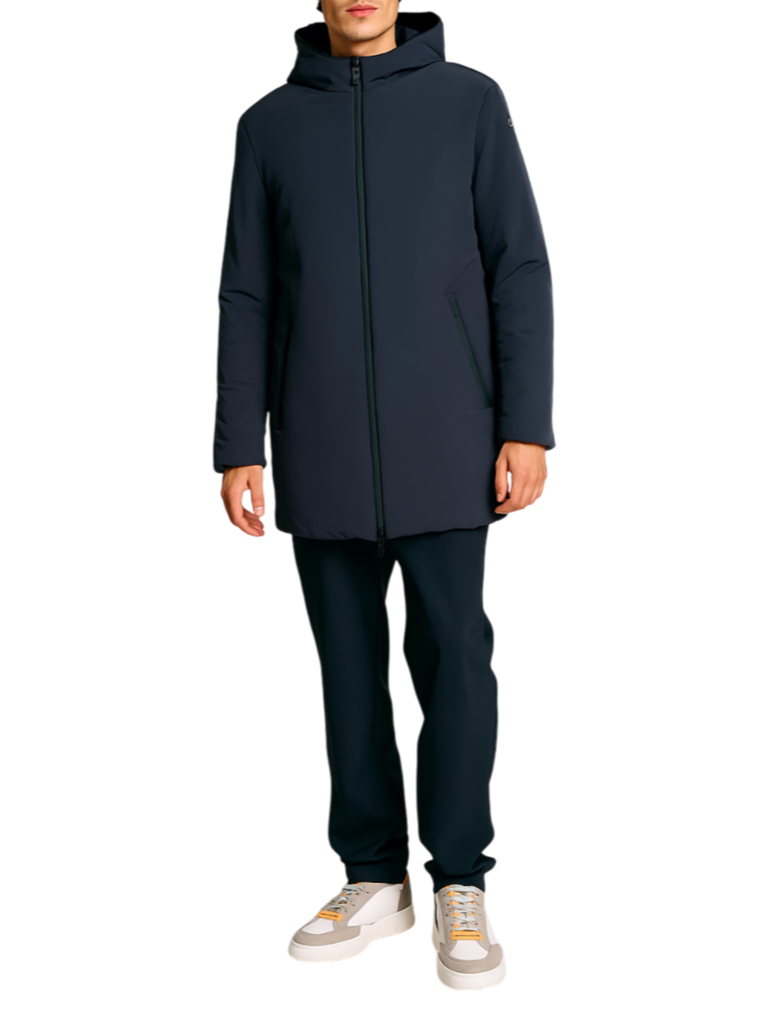 Suns giubbino imbottito reversibile con cappuccio blu GBS63022U DARK BLUE/NERO SUNS