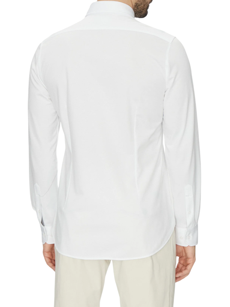 Michael Kors camicia slim fit in tessuto stretch bianco MD0MD91498 M100 MICHAEL KORS