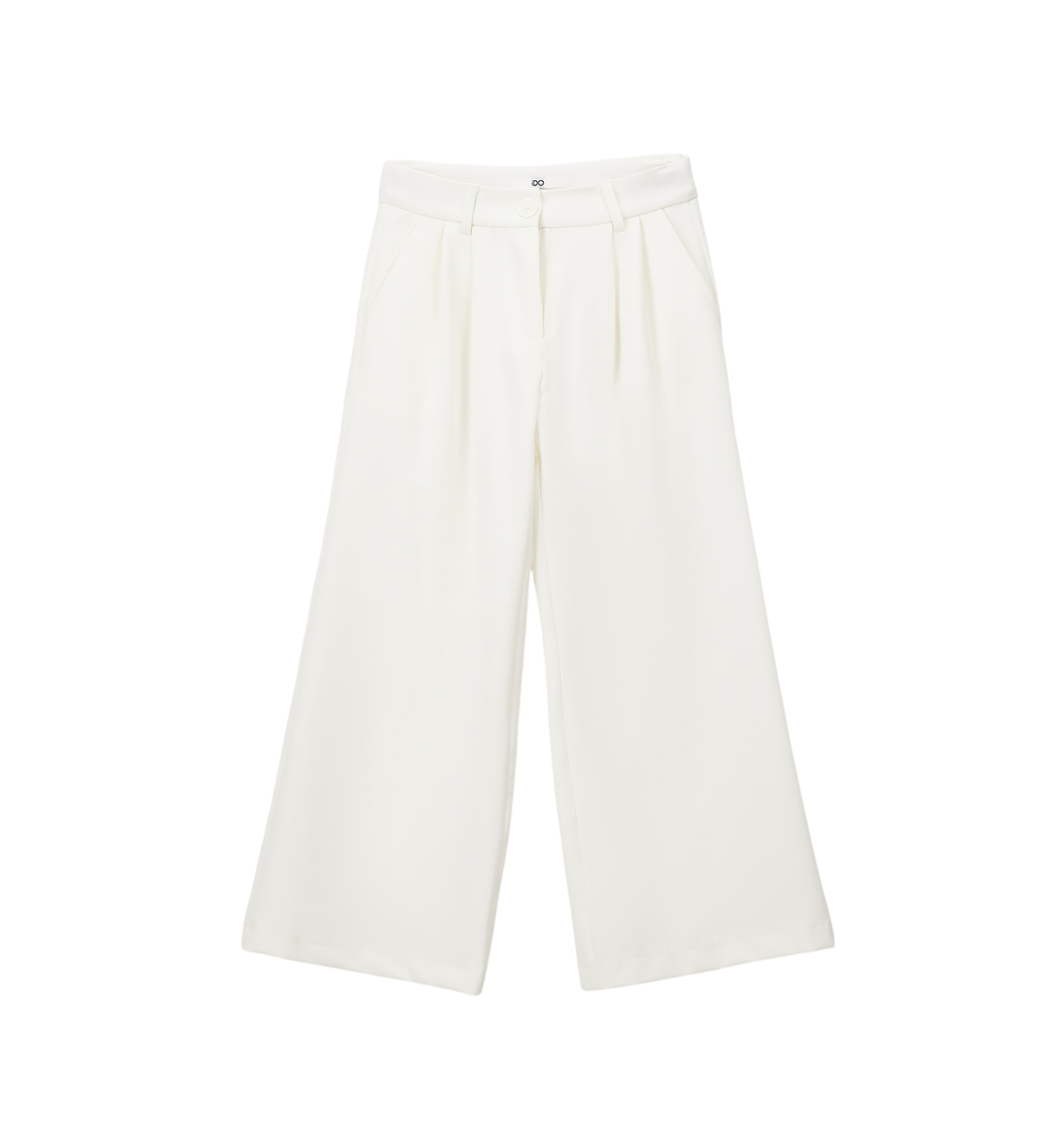 iDo pantaloni palazzo bambina con pinces panna 4G720 0112 iDO