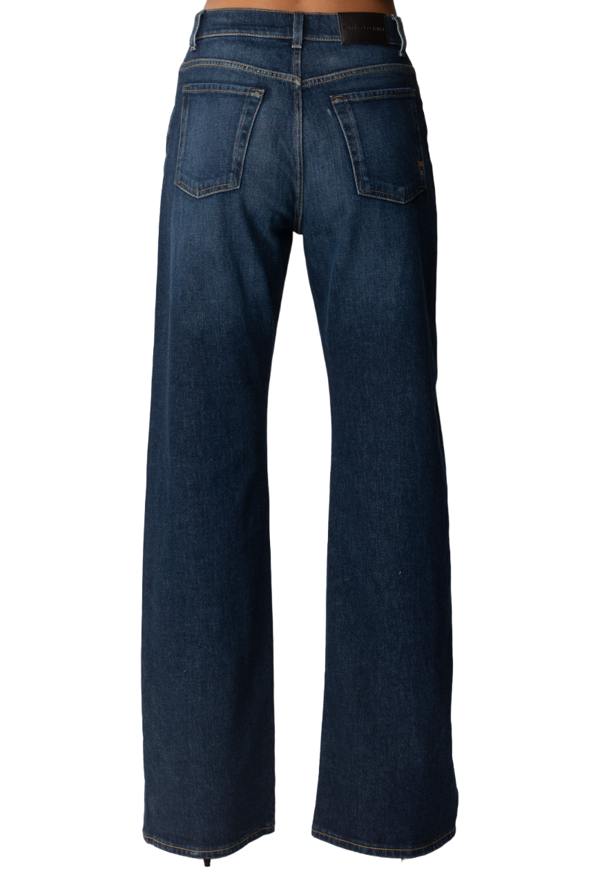 Pinko jeans Wanda gamba larga lavaggio blu scuro 101733-A22J PJF PINKO