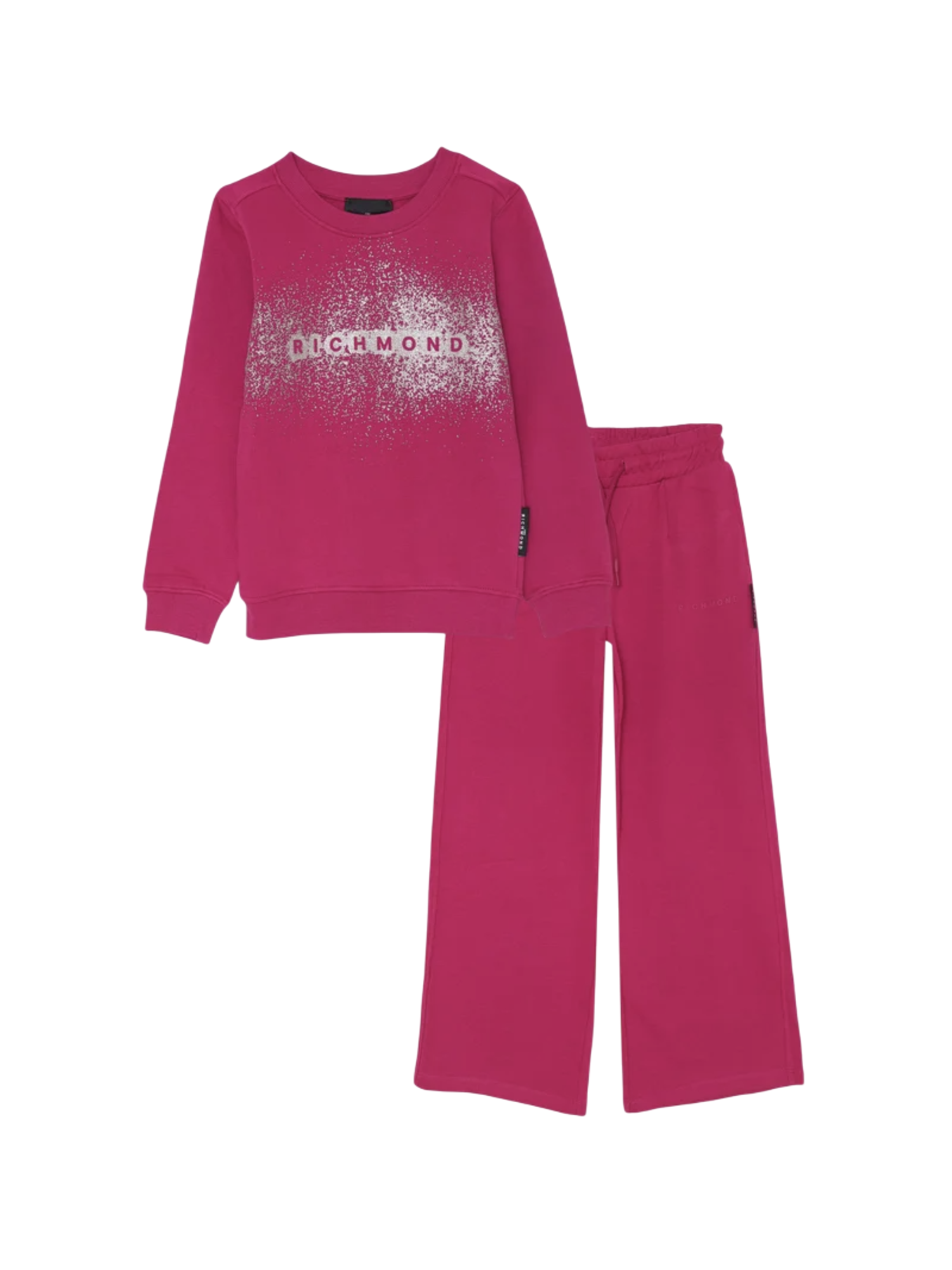 John Richmond tuta sportiva Orana con glitter fucsia RGA25007CF RED PLUM John RICHMOND