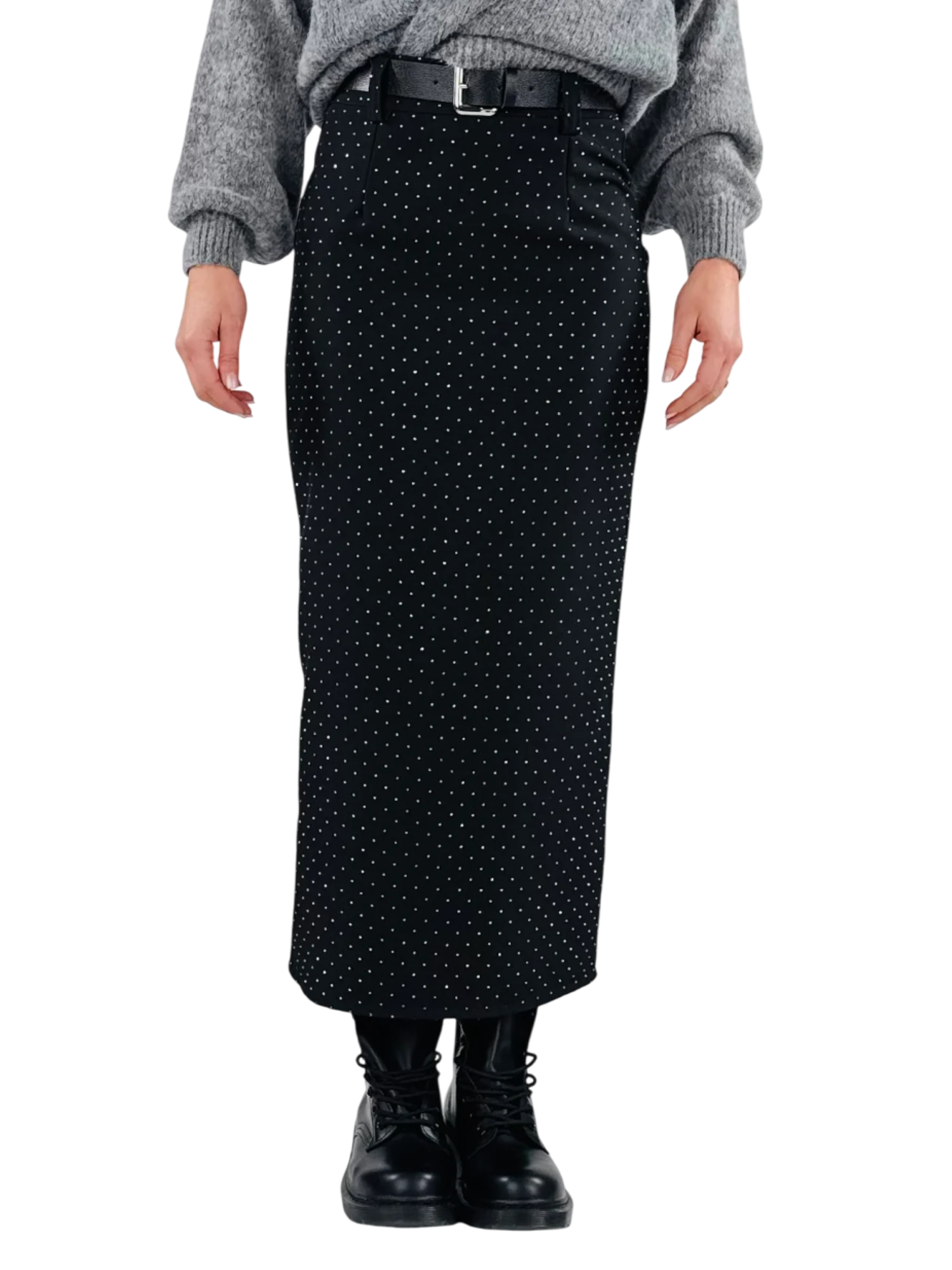 Haveone gonna lunga con strass nero GFW-P202 NERO HAVEONE