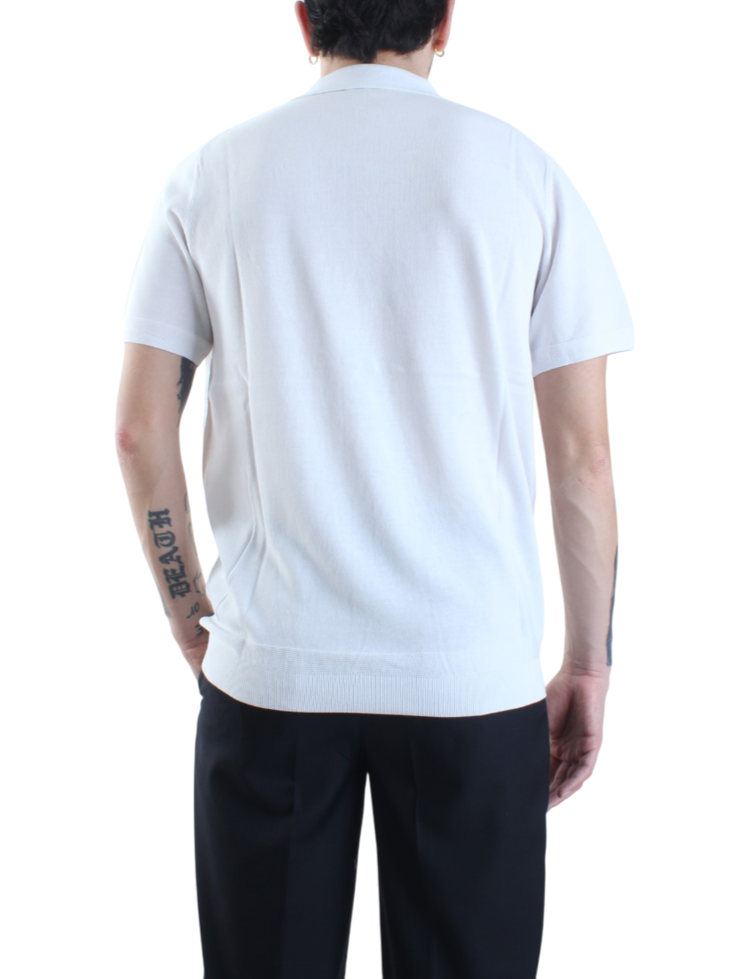 Opificio 4.0 polo manica corta in cotone bianco 651003 BIANCO Opificio 4.0