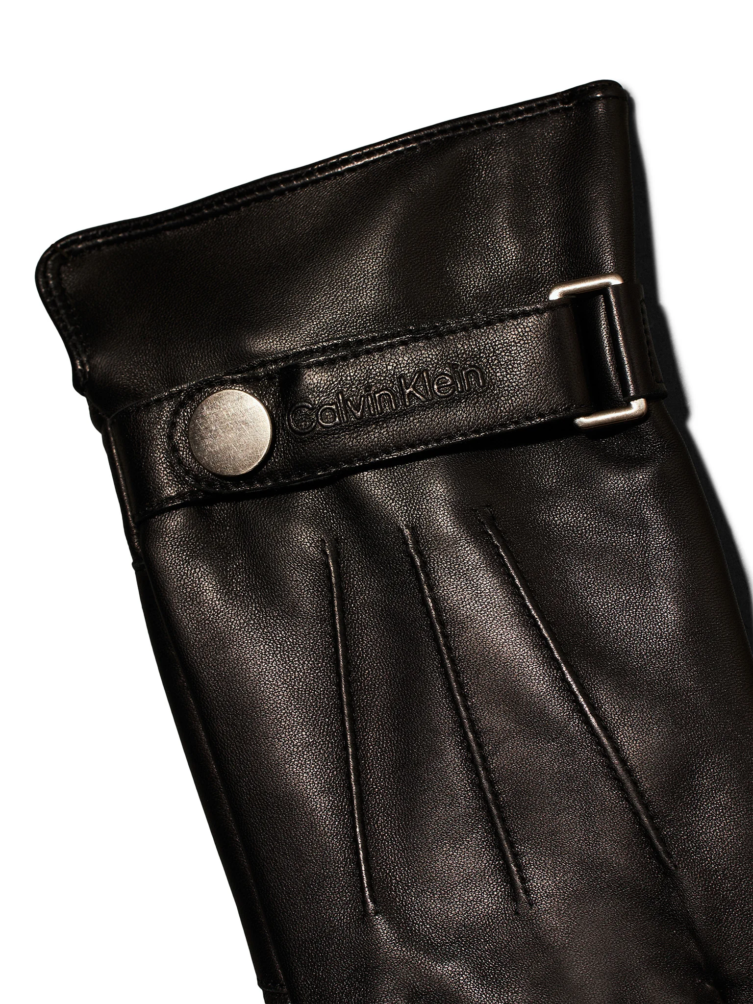 Calvin Klein guanti in pelle con rivetti nero K50K512384 BEH Calvin Klein Accessori