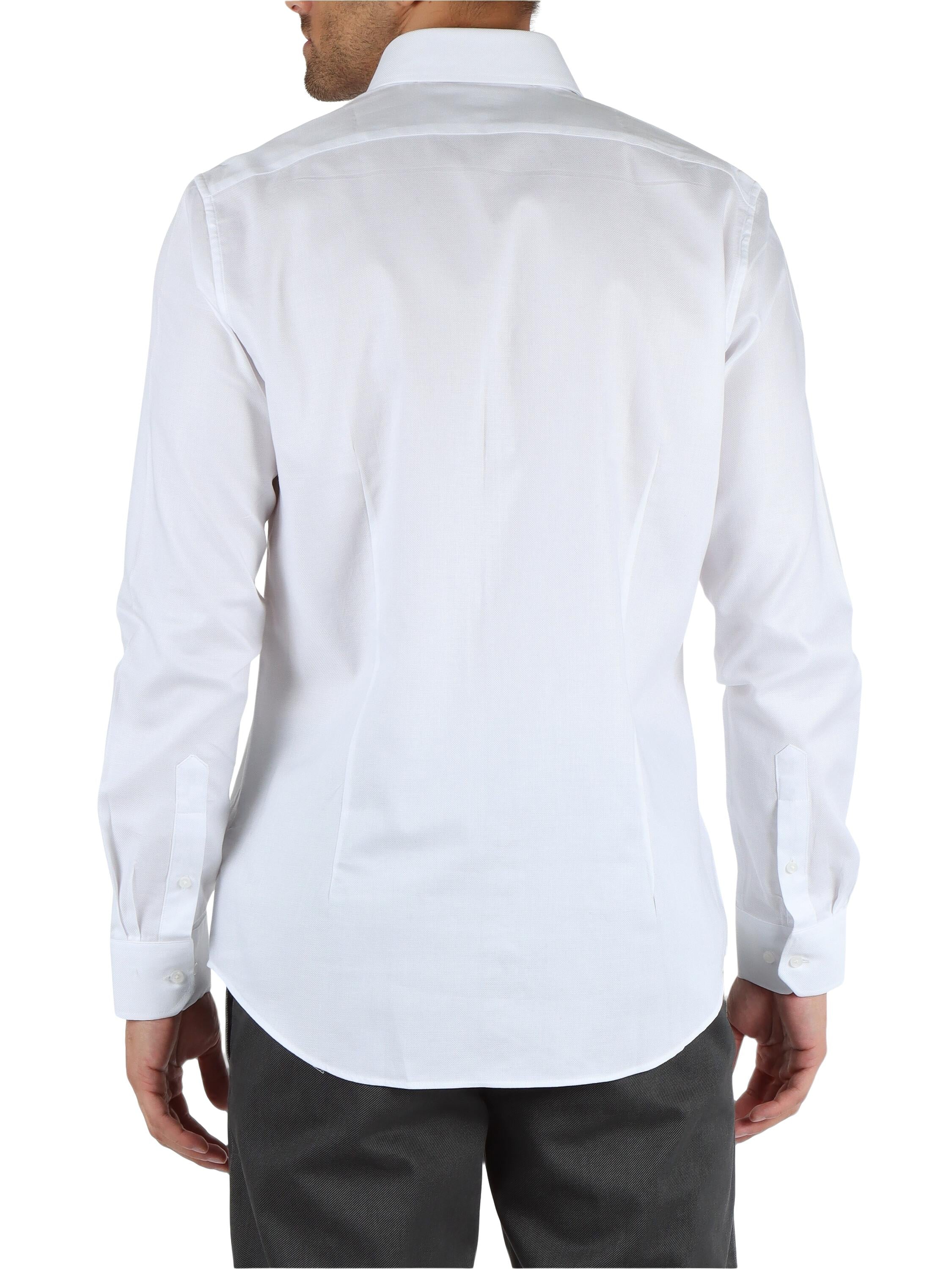 Michael Kors camicia manica lunga slim fit bianco MK0DS01407 M100 MICHAEL KORS