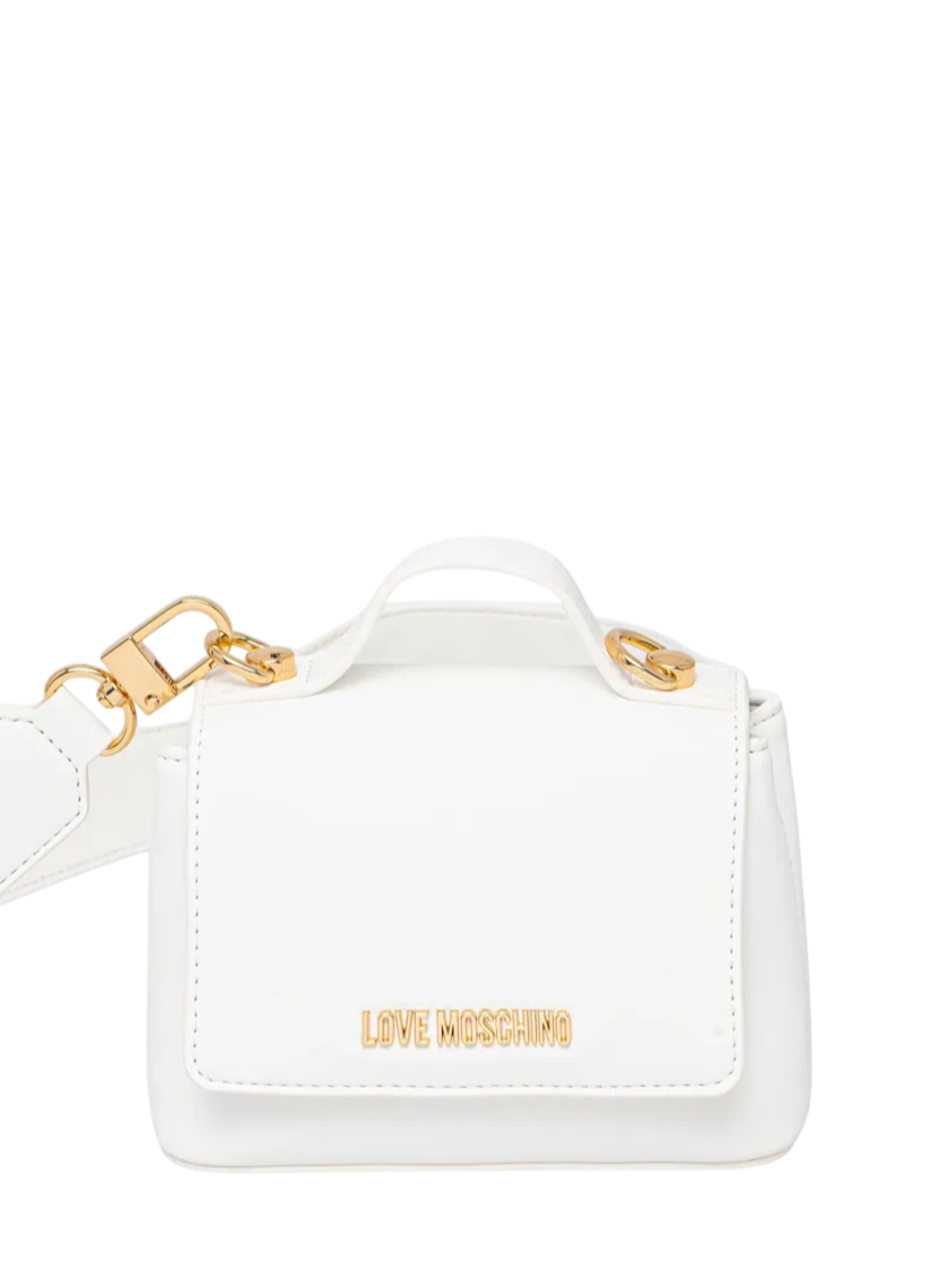 Love Moschino borsa a mano con tracolla gioiello bianco JC4279PP0M-KI0 100 MOSCHINO LOVE