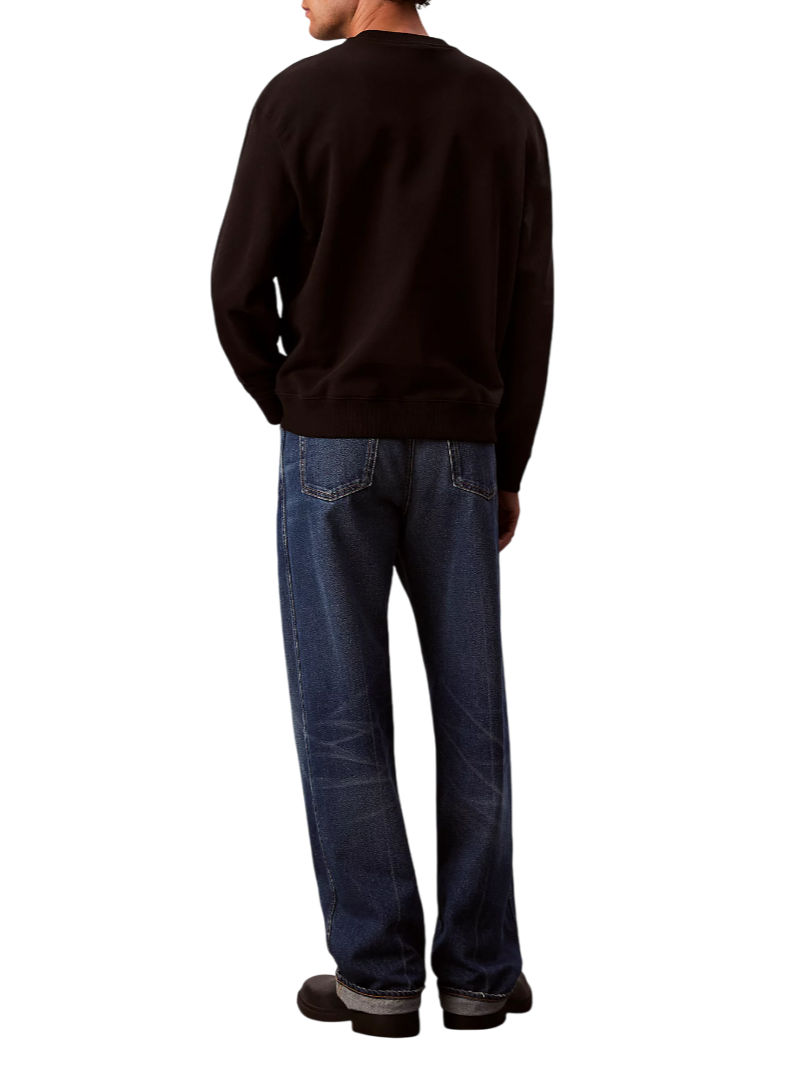 Calvin Klein Jeans felpa uomo con logo nero LV04RD242G UB1 Calvin Klein Jeans