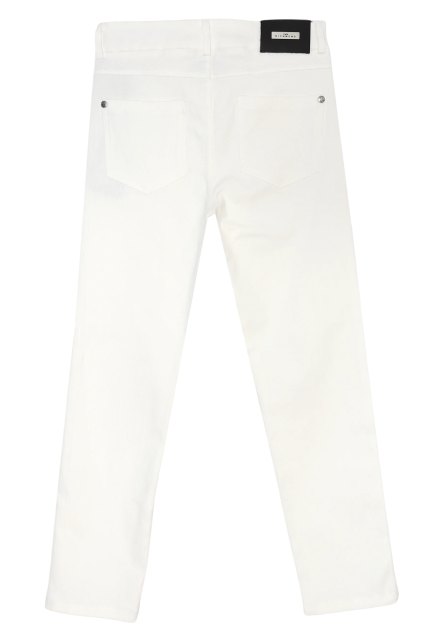 John Richmond jeans Castuna in denim slim fit bianco RBP25096JE DENIM WHITE John RICHMOND