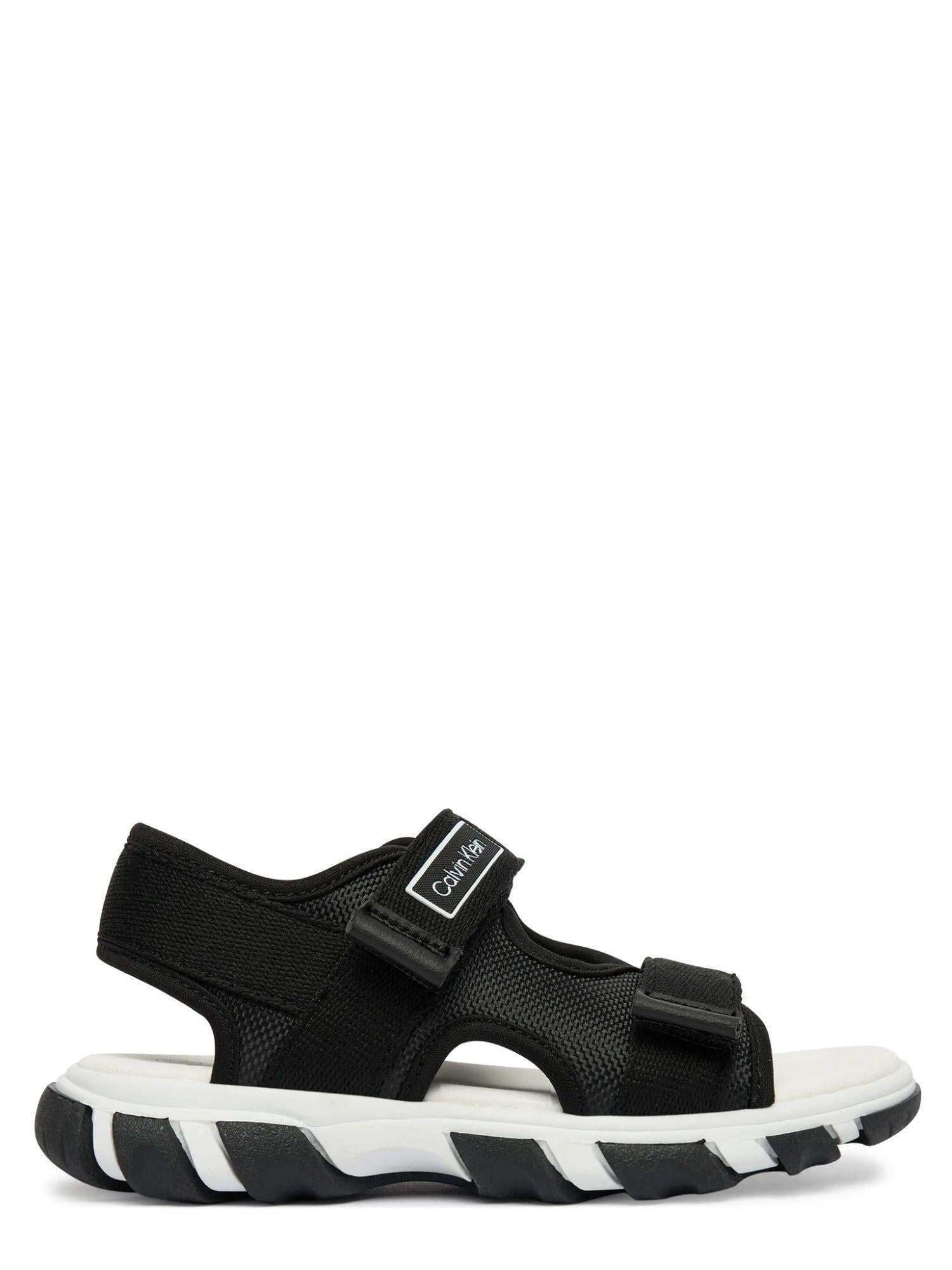 Calvin Klein sandali bambino con strappi nero V1B2-83321-1564 999 Calvin Klein Footwear