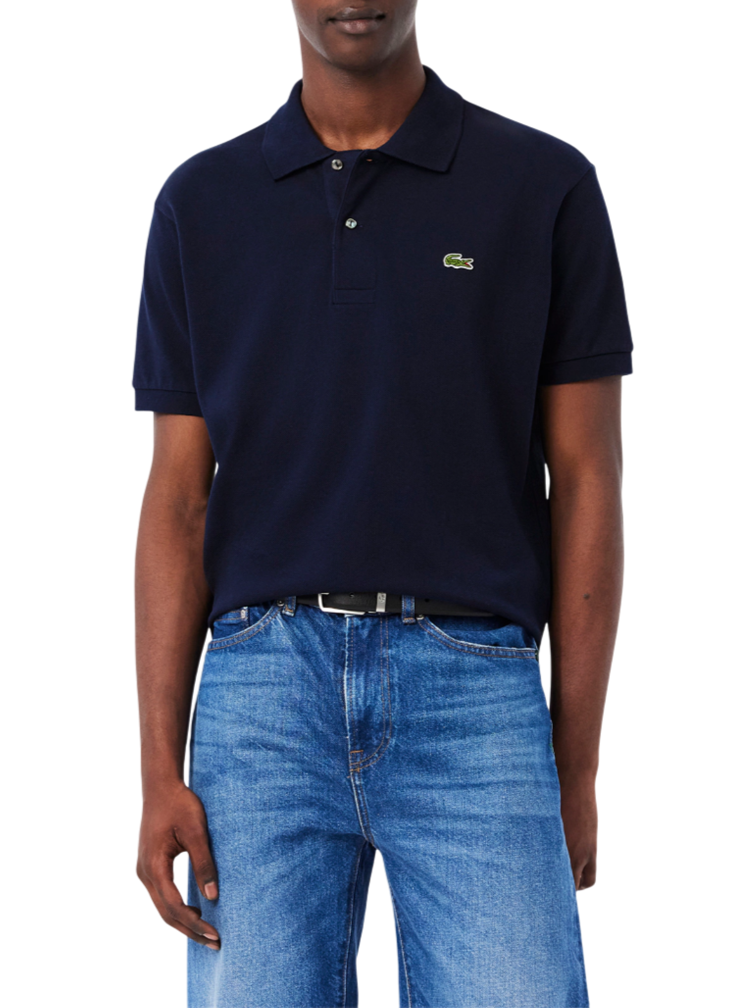 Lacoste polo manica corta 12.12 in piquè blu navy 1212 166 LACOSTE