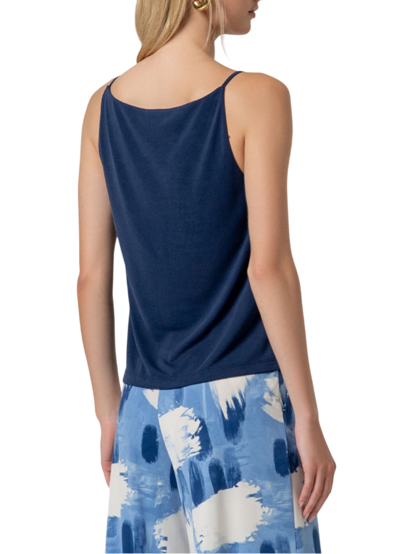 Surkana top donna misto modal blu 526BAMO013 52 SURKANA