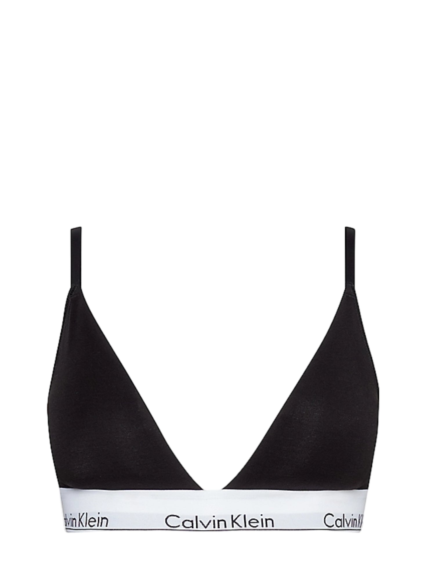 Calvin Klein reggiseno a triangolo con fascia logata nero 000QF5650E UB1 Calvin Klein Underwear 