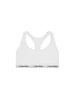 Calvin Klein bralette donna con fascia logata bianco
