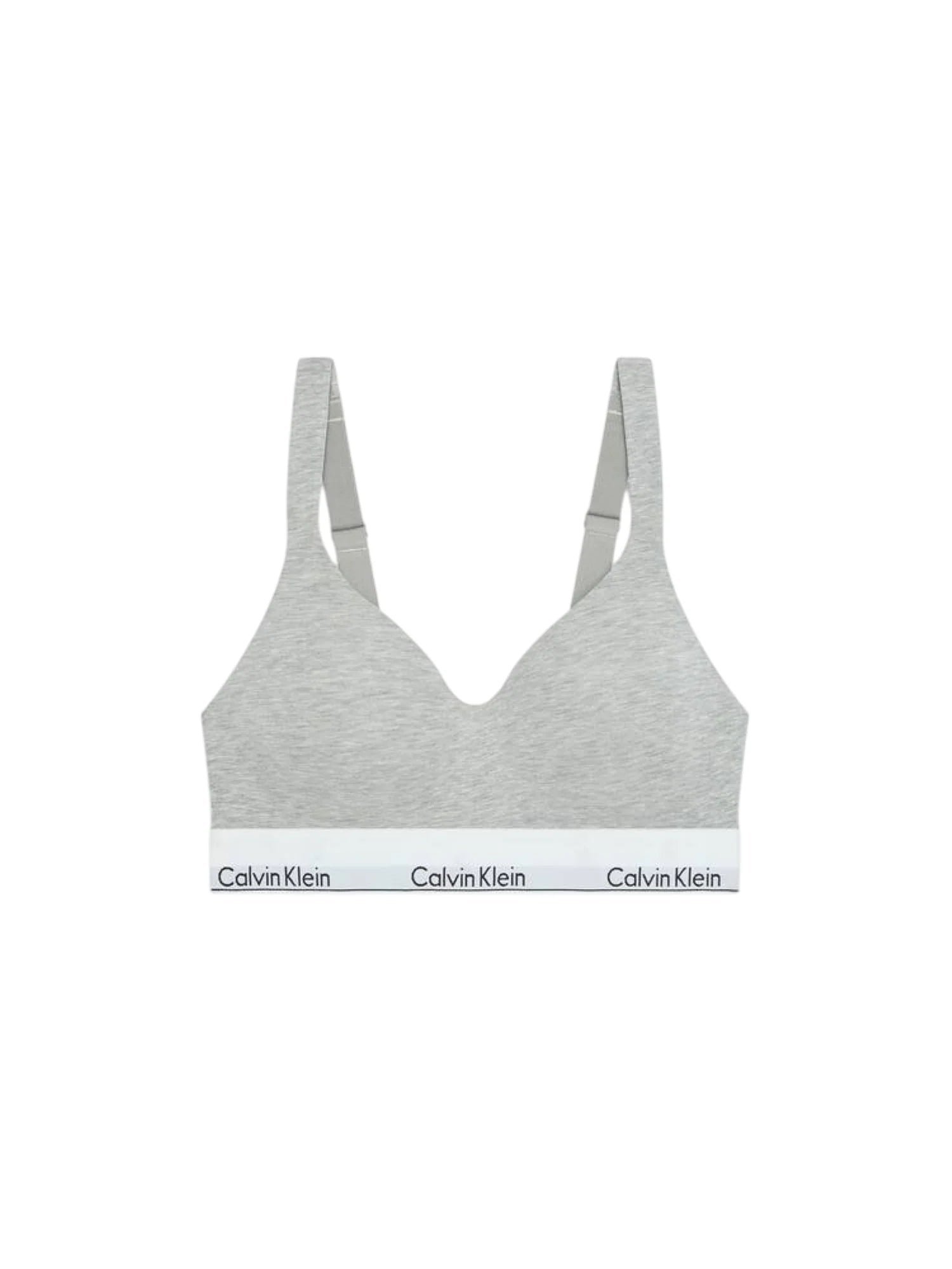 Calvin Klein reggiseno donna con fascia logata grigio LV00QF8500 P7A Calvin Klein Underwear 