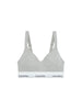 Calvin Klein reggiseno donna con fascia logata grigio