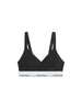Calvin Klein reggiseno donna con fascia logata nero