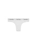 Calvin Klein slip brasiliana donna con fascia logata bianco
