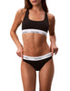 Calvin Klein slip brasiliana donna con fascia logata nero