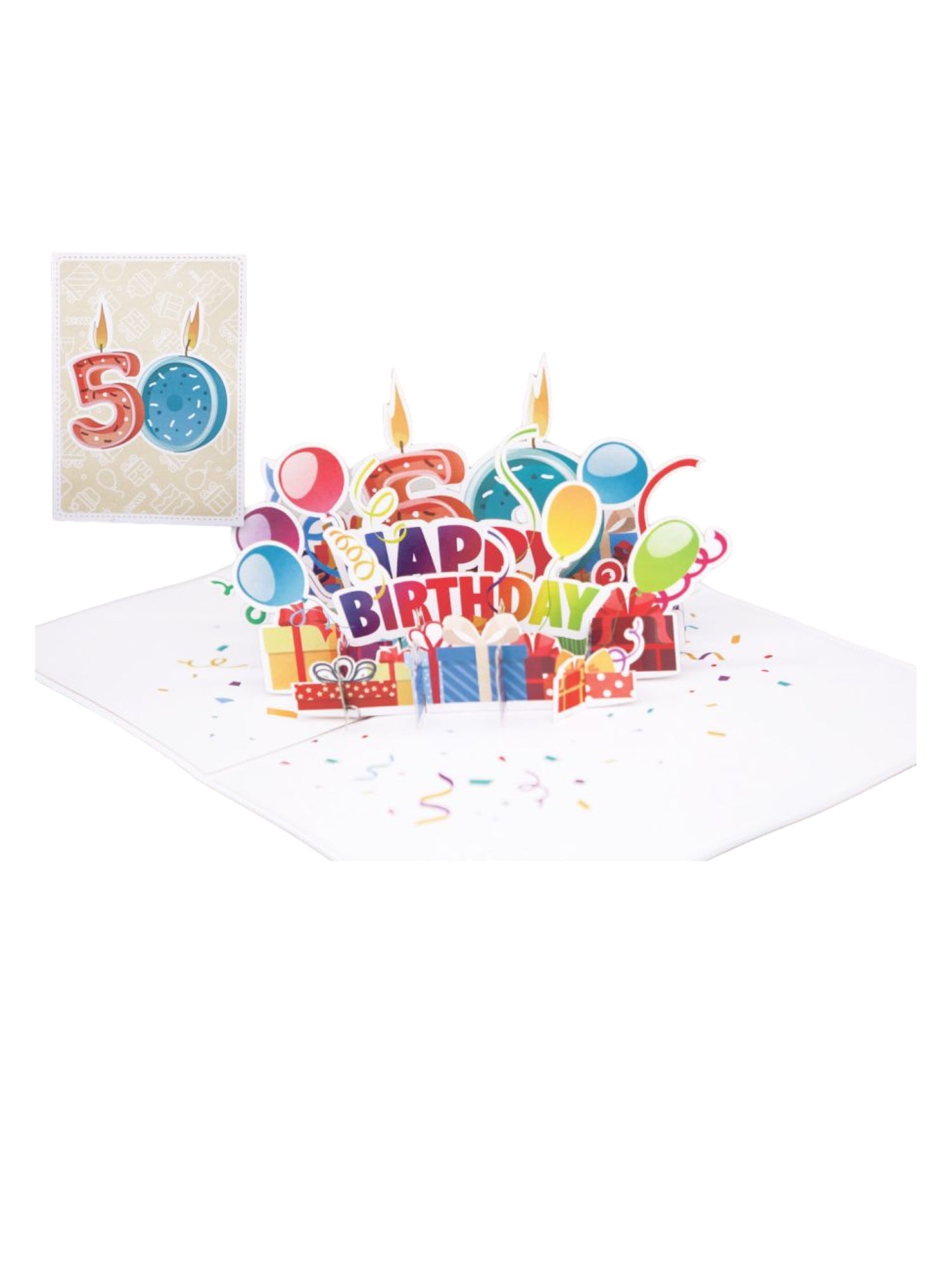 Origamo biglietto di auguri 50 anni KP019 HAPPY 50 ORIGAMO 