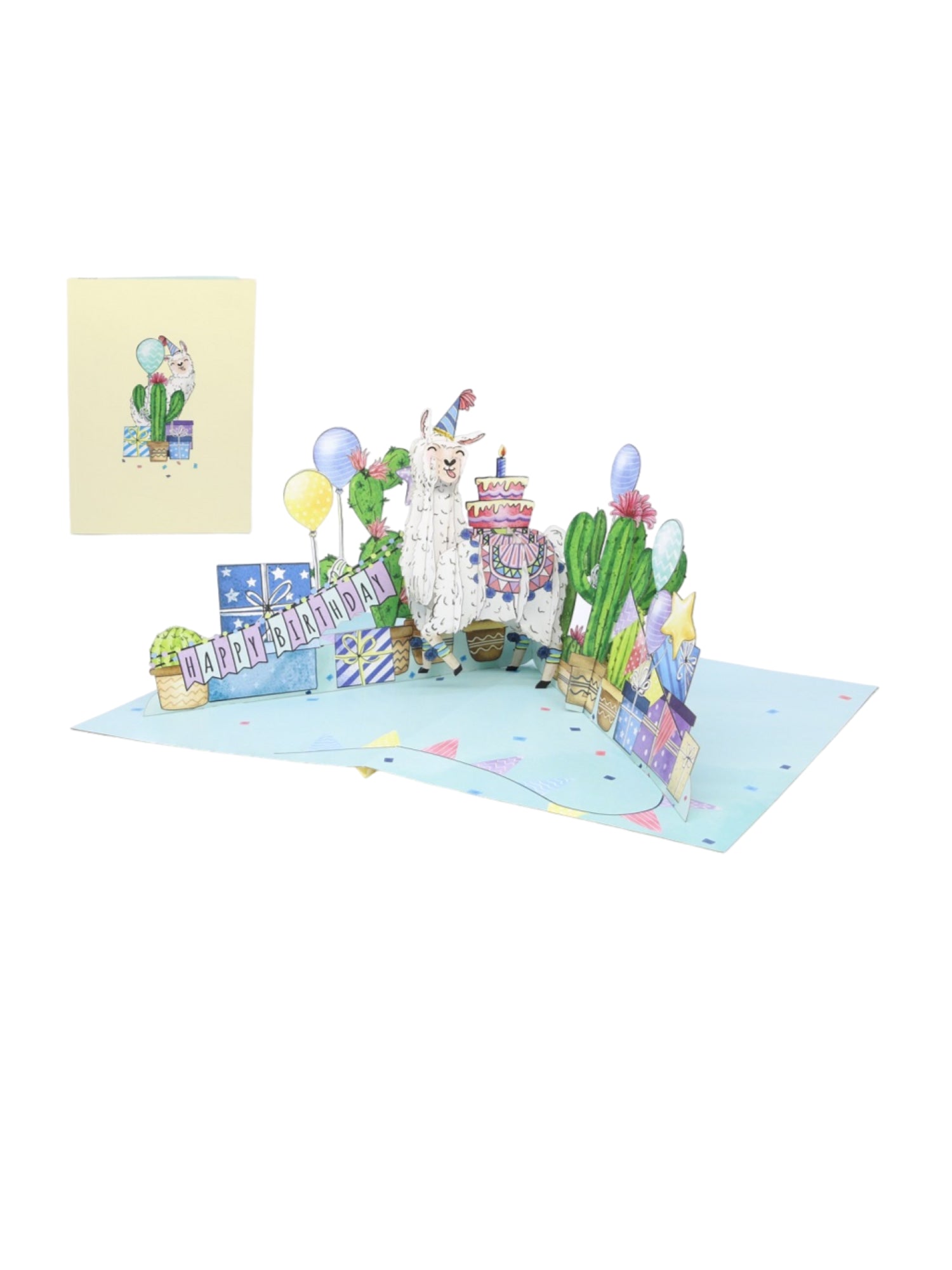 Origamo biglietto di auguri Happy Lama KP060 HAPPY LAMA ORIGAMO 