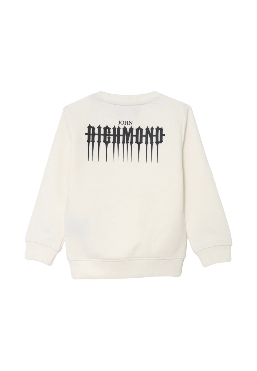 John Richmond felpa Ekipo con stampa logo bianco RIA24072FE OFF-WHITE John RICHMOND 