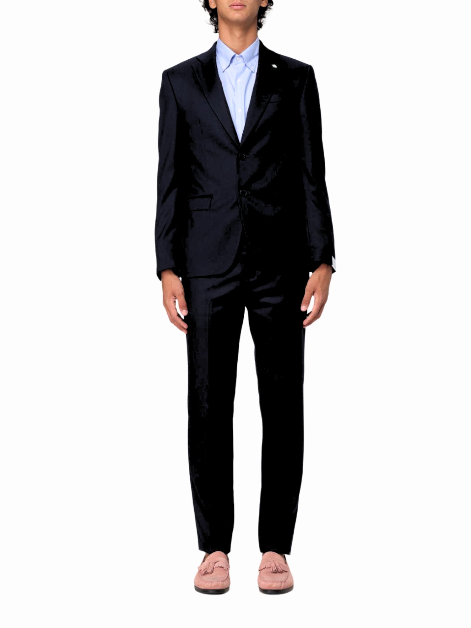 Manuel Ritz abito uomo drop 8 in fresco lana nero 3732A3318-240500 99 MANUEL RITZ 
