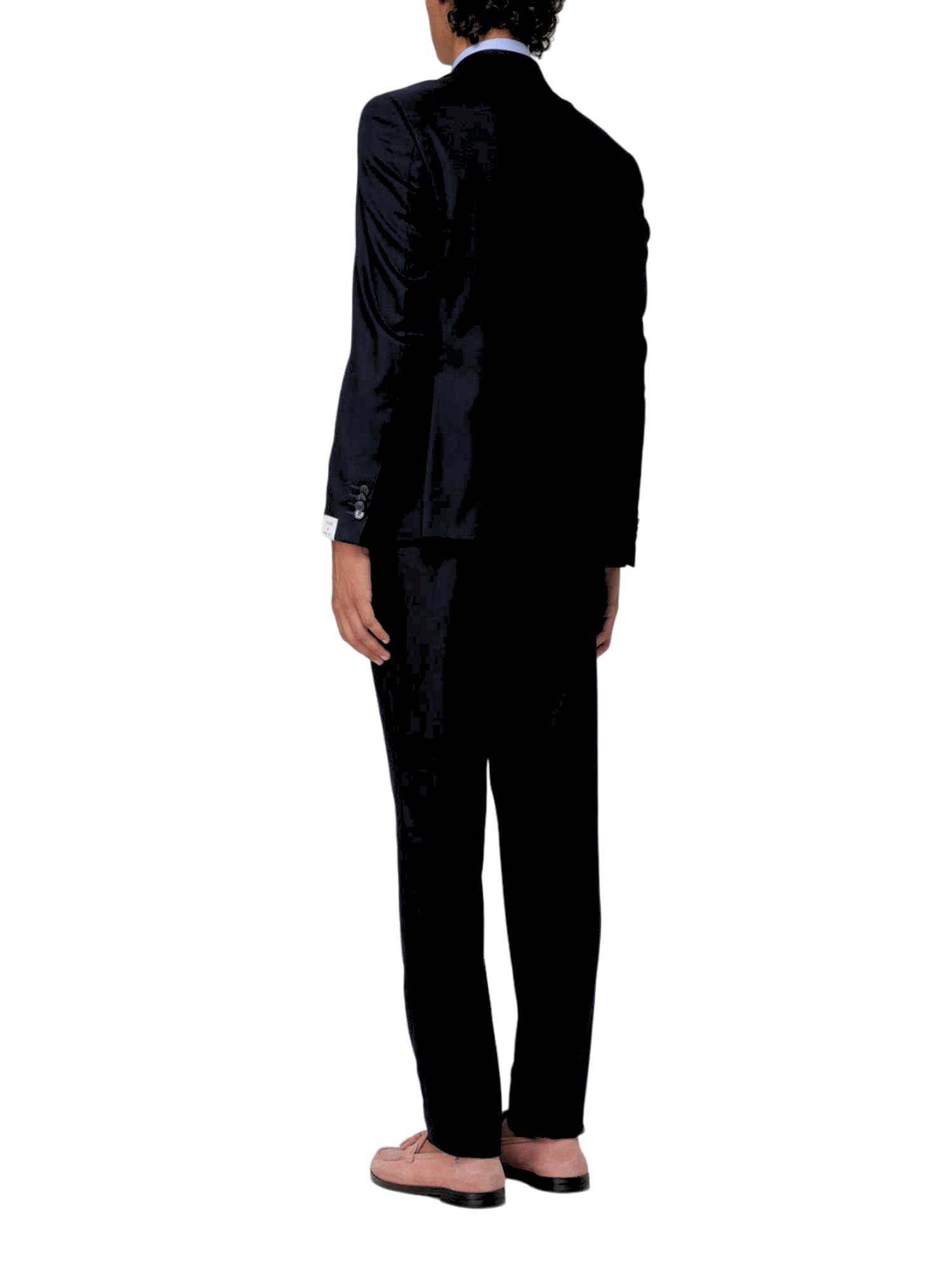 Manuel Ritz abito uomo drop 8 in fresco lana nero 3732A3318-240500 99 MANUEL RITZ 