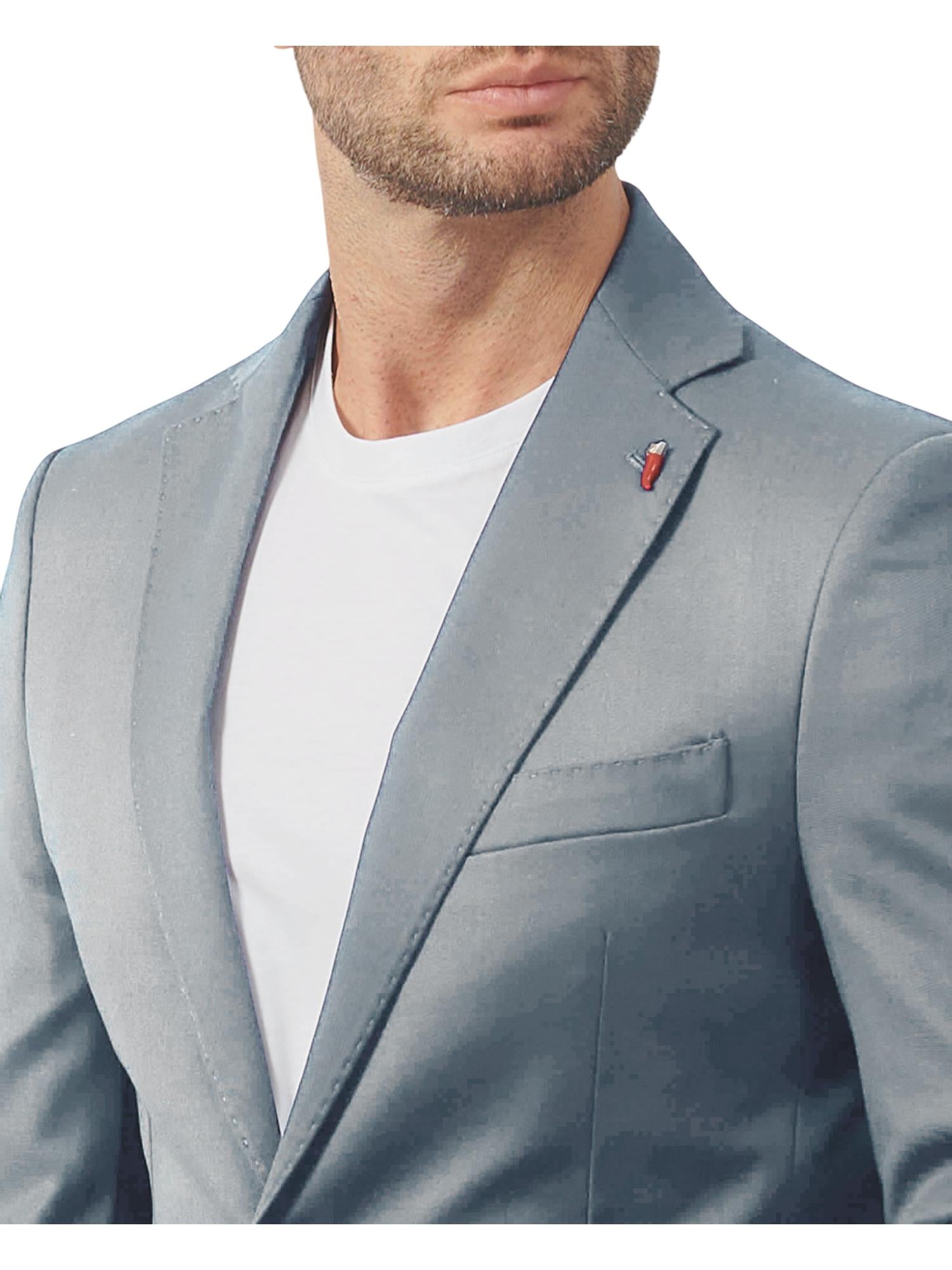 Mulish abito elegante uomo giacca e pantaloni grigio ZEUS-AB7200 GRIGIO CHIARO MULISH 